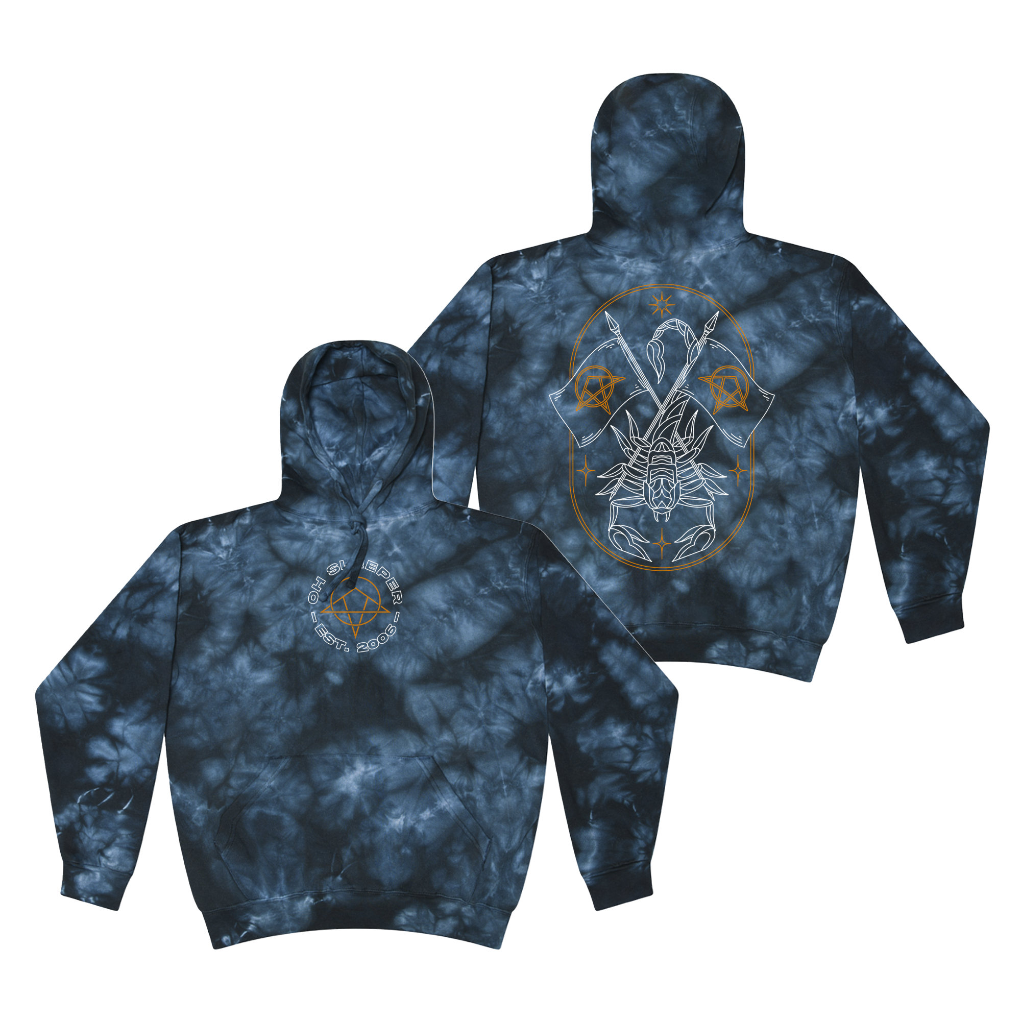 Blesiv merch online tie dye hoodie